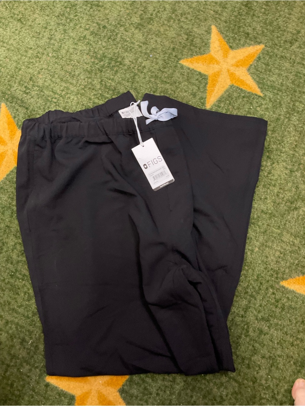 Figs Pisco Straight-Leg Scrub Pants- Black